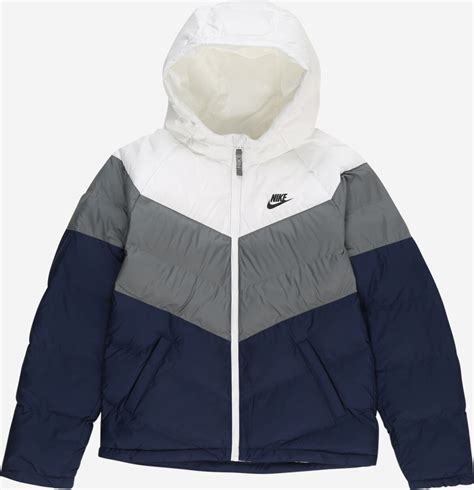 nike jacke blau grau weiß